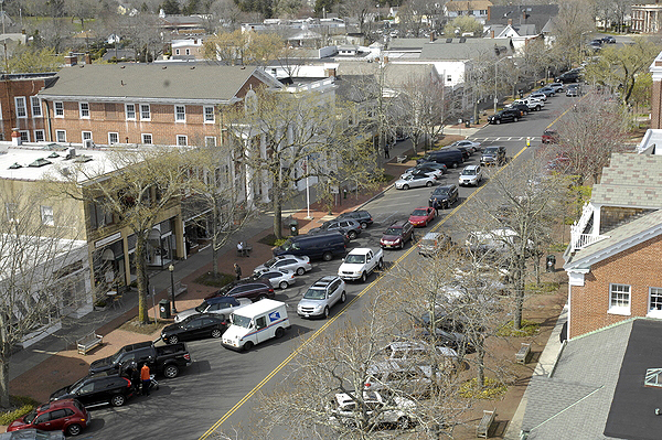 Main Street in Southampton Village.  DANA SHAW