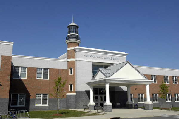 Hampton Bays Middle School was named on of three Green Ribbon Schools in New York State. DANA SHAW