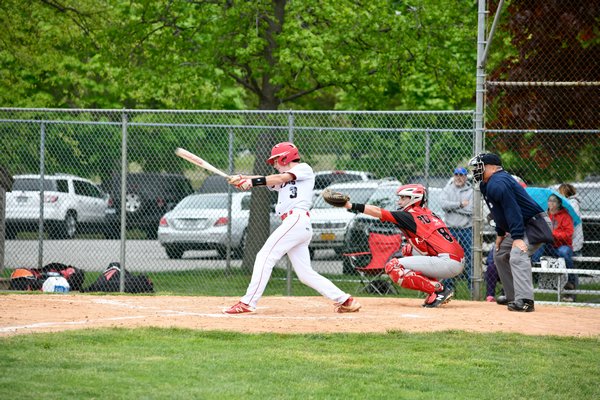 Pierson senior Tom Brooks takes a cut.