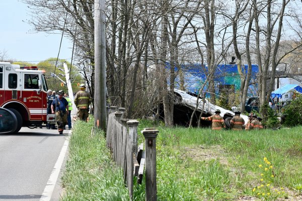 One person was injured and County Road 39 was closed after a rollover accident around 11:30 a.m. on Thursday.  DANA SHAW