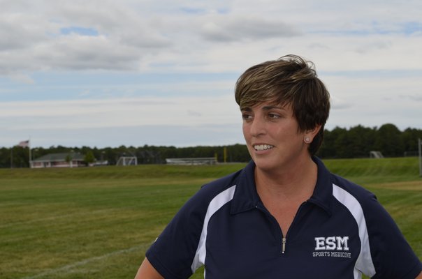 Kathryn Radice, Eastport South Manor Junior Senior High School athletic trainer and health teacher ALEXA GORMAN