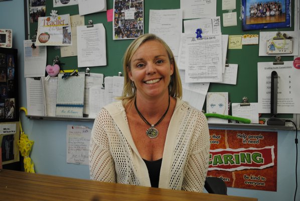 Amy McNamara, a fourth grade teacher at Hampton Bays Elementary School, was nominated Teacher of the Year by Veterans of Foreign Wars. AMANDA BERNOCCO