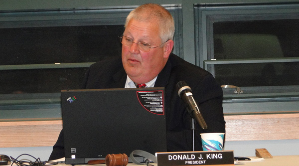 School Board President Donald King