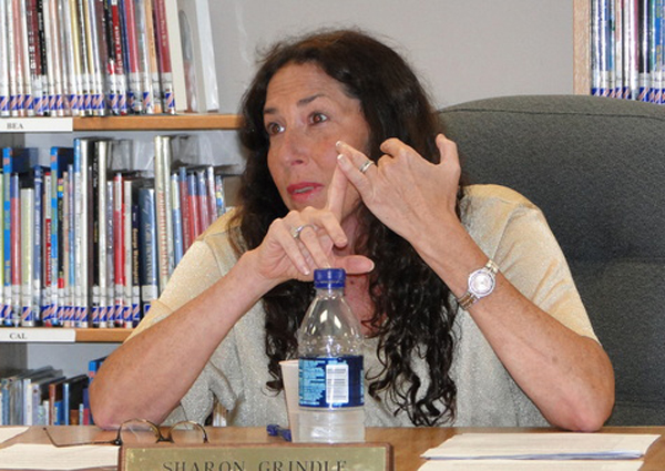 School Board member Sharon Grindle