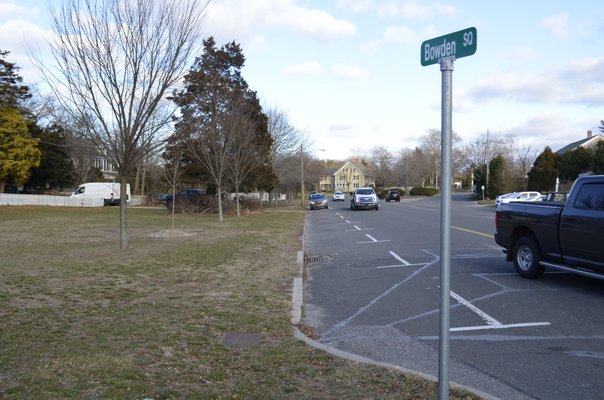 Several parallel parking spaces along Bowden Square are to be removed to make way for the undisclosed bank's driveway, if plans get approved. ANISAH ABDULLAH