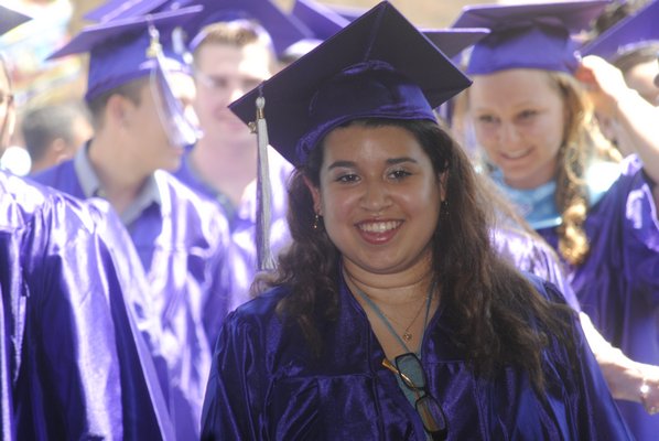 Agustina Putzulu graduated with the Hampton Bays Class of 2017 on Saturday afternoon. AMANDA BERNOCCO