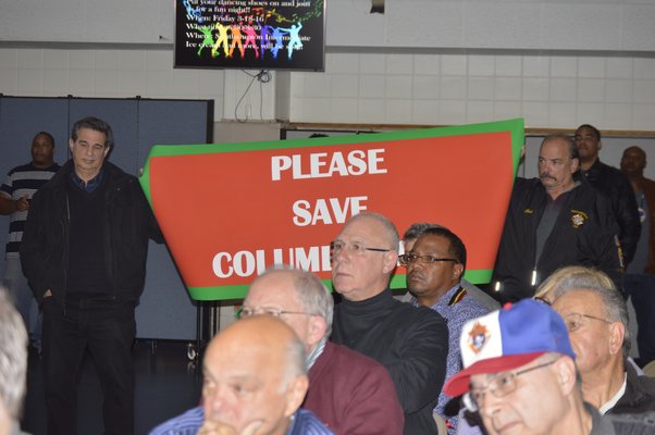 Dozens of people representing various Italian-American organizations, such as the Order Sons of Italy in America and the Knights of Columbus, attended the Southampton Board of Education meeting Tuesday night to speak out against changing Columbus Day on the district calendar to “Indigenous Day." ALYSSA MELILLO