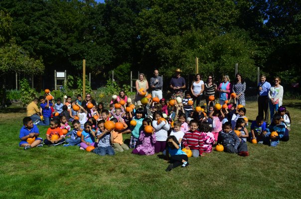 Tuckahoe students were able to pick a pumpkin at the schools pumpkin patch on Wednesday. BY ERIN MCKINLEY