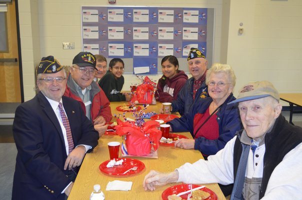 Local veterans were honored on Monday morning with a special breakfast at the Tuckahoe School. BY ERIN MCKINLEY