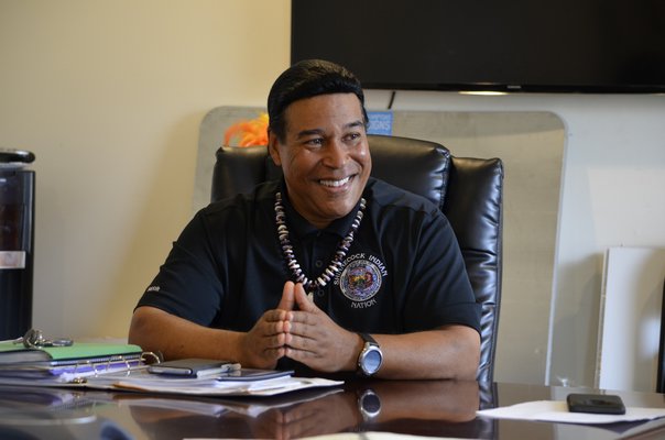 Lance A. Gumbs, vice chairman of the Shinnecock Indian Nation Council of Trustees. ANISAH ABDULLAH