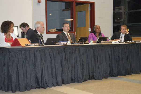 The Southampton School Board voted Tuesday to allow its district residents to vote on the proposed merger with Tuckahoe. BRANDON B. QUINN
