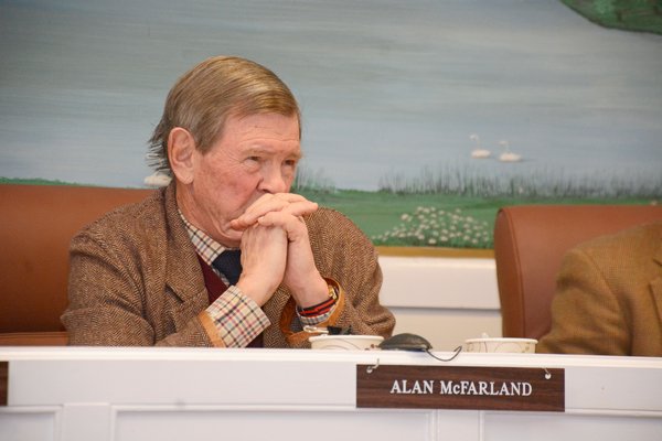 Southampton Village Planning Board Chairman Alan McFarland at the Planning Board meeting on January 7. JD ALLEN