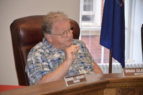 Sag Harbor Village Mayor Brian Gilbride said the board would not change its decision on the police budget, which eliminates one police officer position. BY SHAYE WEAVER