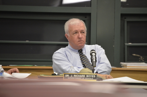 Southampton School Superintendent Dr. J. Richard Boyes. SHAYE WEAVER