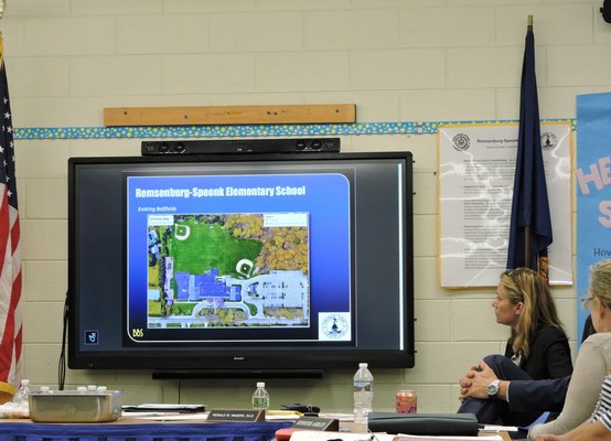 The Remsenburg-Speonk School District Board of Education is considering funding repairs to the elementary school with a bond. ELSIE BOSKAMP