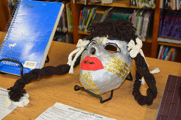 A plaster mask was included in the time capsule. ERIN MCKINLEY