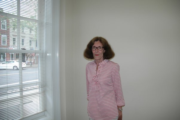 Sandra Schroeder in the Sag Harbor Village clerk's office.
