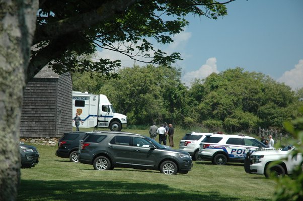 Police are investigating an incident in Kirk Park in Montauk after an unresponsive man was found on Thursday morning. ELIZABETH VESPE