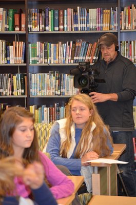 Students at the Southampton Intermediate and High Schools are being filmed this week for a documentary about an upcoming mission trip to the Dominican. BY ERIN MCKINLEY