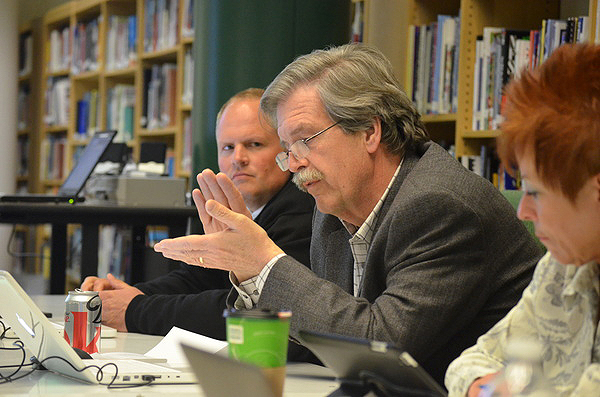 Board of Education member Gordon Werner at the board meeting on Monday. ERIN MCKINLEY