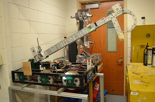 A robot made by the Westhampton Beach robotics team last year. ERIN MCKINLEY