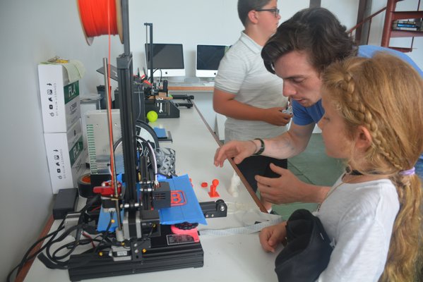 One of the activities at Innovators Camp is learning how to use a 3D printer.    COSETTE NUNEZ-VALAREZO