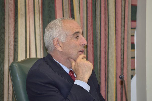 Southampton Town Supervisor Jay Schneiderman is looking to rid one Tuckahoe property of its park designation and swap it onto a larger property in Tuckahoe Woods. GREG WEHNER