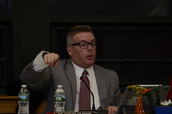 Southampton Schools Superintendent Dr. Nick Dyno announced the designation of Indigenous Peoples' Day in place of Columbus Day on Tuesday. GREG WEHNER