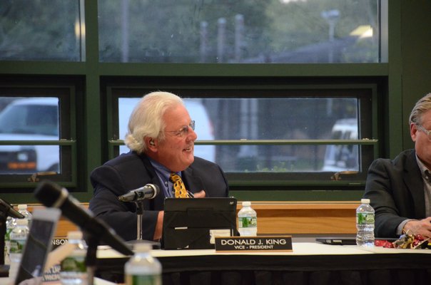 Southampton School Board Members appointed Don King as the new president of the board. GREG WEHNER