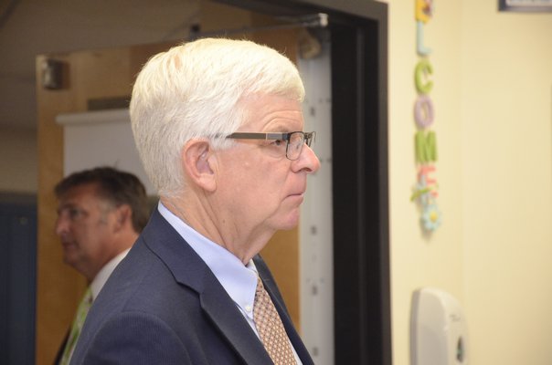 Interim Superintendent Dr. Alan Gerstenlauer was disappointed that the second budget proposal failed to get voter approval on Tuesday night. GREG WEHNER