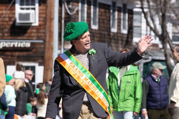 Gordon Werner was named Grand Marshall of the 2013 Westhampton Beach St. Patrick's Day parade. NEIL M. SALVAGGIO NEIL M. SALVAGGIO