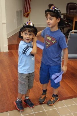 Lorenzo McFarlin, 5, on the left, and his brother Leonardo McFarlin, 7. BY CAROL MORAN