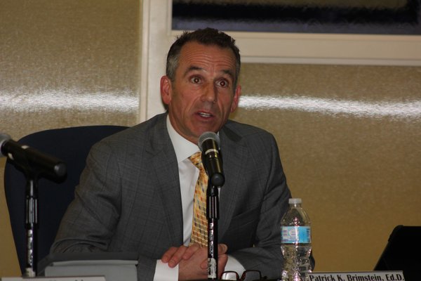 Superintendent Dr. Patrick Brimstein. VALERIE GORDON