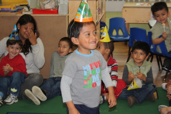 Bridgehampton Head Start student Erick Orellana, of East Hampton, played games in class last week to celebrate the 45th anniversary of Head Start on Long Island.