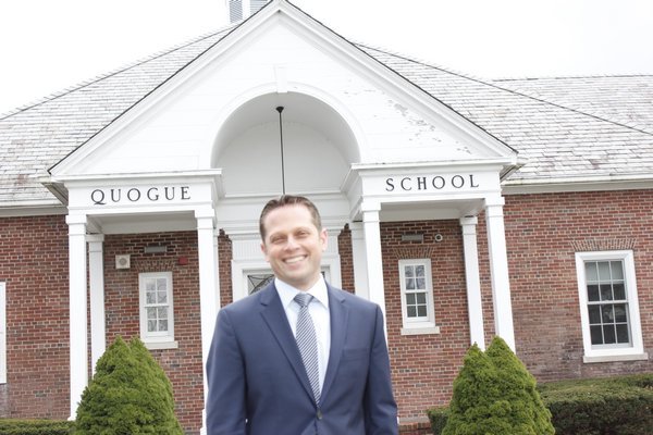 Jeffery Ryvicker at the Quogue Elementary School. VALERIE GORDON