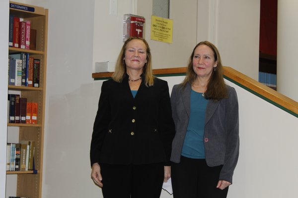 Westhampton Beach High School honors Ms. Lynne Cuthbert Jones and Ms. Lee Cuthbert Green as the 2016-2017 Wall of Fame inductees.