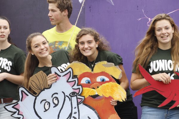 The junior class theme for the Westhampton Beach High School homecoming parade was Dr. Seuss. KYLE CAMPBELL