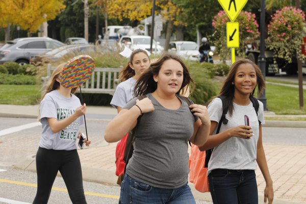 The sophomore class theme for the Westhampton Beach homecoming parade was "Charlie and the Chocolate Factory." KYLE CAMPBELL