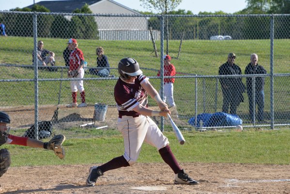 The Southampton baseball team beat Port Jefferson in an outbracket game to get into the Class B double elimination playoffs, but then lost its first two games, to Center Moriches and Mattituck, and was eliminated last week. MICHELLE MALONE
