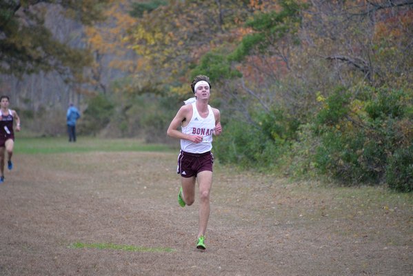 East Hampton senior Ryan Fowkes placed third overall at the state qualifier. MICHELLE MALONE