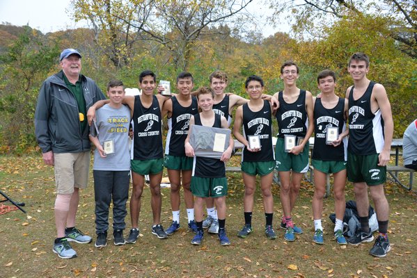 The Westhampton Beach cross country team won its first-ever county title on Friday afternoon.  MICHELLE MALONE MICHELLE MALONE