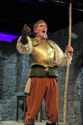 atthew Conlon in rehearsal for "Man of La Mancha," opening March 21 in Quogue. BY TOM KOCHIE