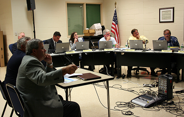 A proposal is presented to the Eastport South Manor School Board on August 26.