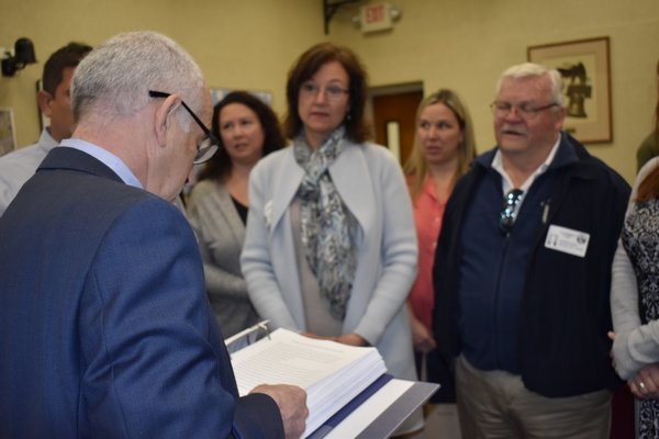 Southampton Town Supervisor Jay Schneiderman received the petition to incorporate East Quogue into a village in April. VALERIE GORDON PHOTOS