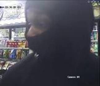 Surveillance footage from the attempted robbery. COURTESY SCPD
