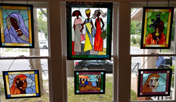 Stained Glass by Maxine Townsend-Broderick was on view at Eastville Community Historical Society during the Sag Harbor's cultural weekend in 2017.