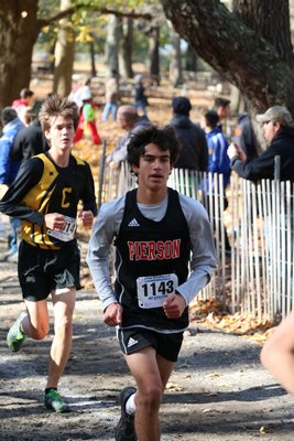 Whaler Peter Schaefer during the Class C state race on Saturday at Sunken Meadow. JOE AMATO