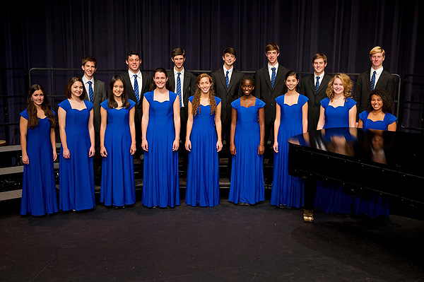 Westhampton Beach resident Sydney Braat, front row fourth from the left, sang with the Stony Brook School Chamber Singers in Washington, D.C. during the Presidential Inauguration Day festivities.