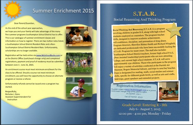 Registration for the Southampton School summer enrichment program is now open.