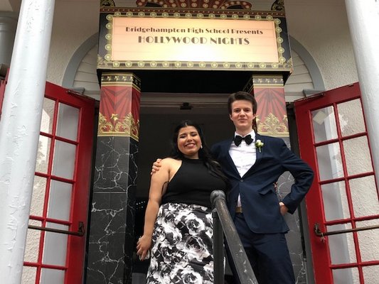 Patricia Figueroa and Milo Youngerman, both seniors, at prom. COURTESY MICHAEL MILLER